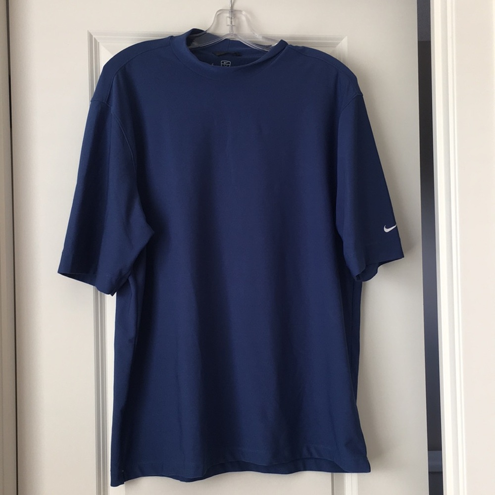 Blue nike golf shirt